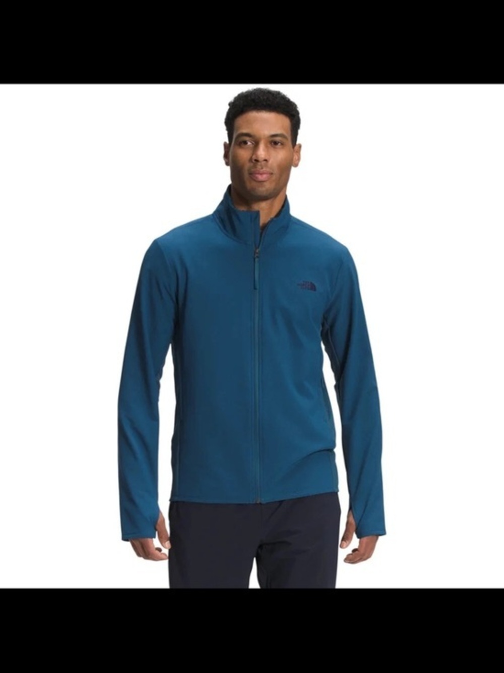 The North Face Men’s Teal Lightweight Full-Zip Shirt Jacket Size M